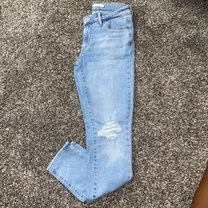 Levi’s 711 Skinny Ankle Light Wash Jeans
